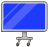 Blue TV!.png (112 KB) TV with a blue screen without his face and with wheels (TPOT 6)