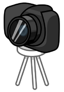 Camera's body with tripod