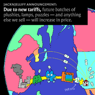 "IMPORTANT UPDATE ‼️‼️" (This announcement comes as US President Donald Trump announced new tariffs on US imports to other countries.)