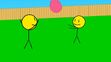 Stick figures in "The Last Balloon"