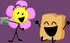 Flower cheers Woody up by giving her BFDI to him