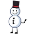 Snowman (No nose, one arm)