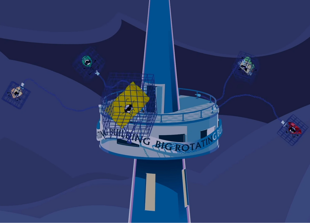 Big Rotating Building Object Shows Community Fandom