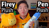 Michael and his Firey and Pen plushes (BFB 27)