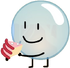 Bubble holding cake