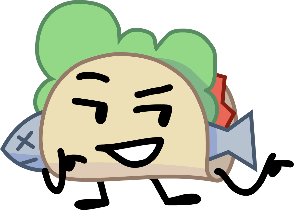 Recommended character. Тако БФБ. BFDI Taco. BFB тако. Battle for Dream Island Taco.