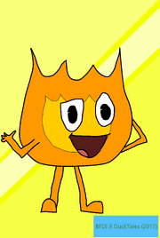 BFDI Styles - Firey In DuckTales (2017) Style