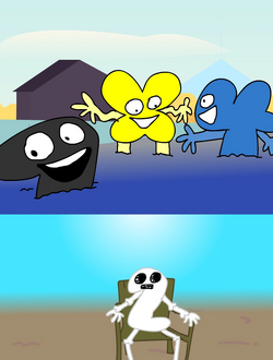Aether_Ethan on X: A group picture of all the major BFDI characters, these  are fun to do :]  / X