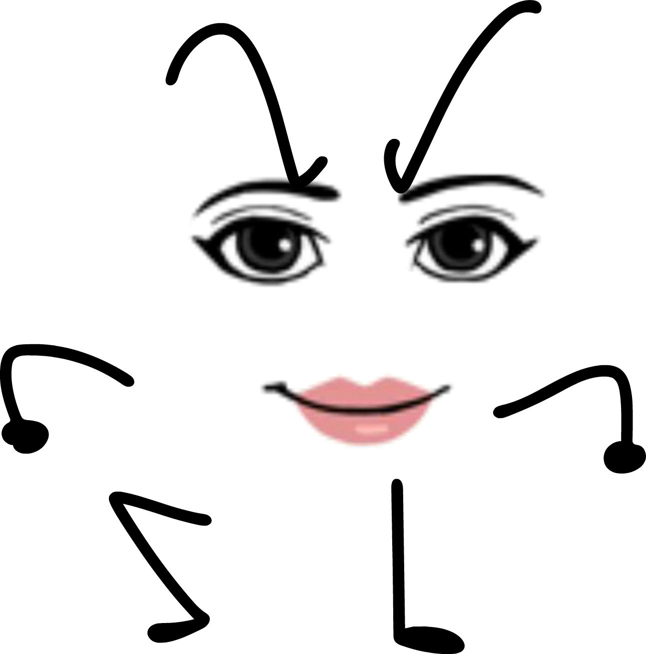 Woman Face - Woman Face Roblox Png,Roblox Face Transparent - free  transparent png images 