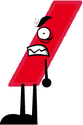 BFDI Evil Eraser On its Side