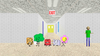 Woody, Flower, Blocky, Tree and Gaty vs Baldi's Basics