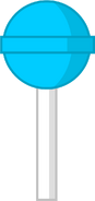 Blue raspberry lollipop