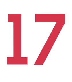 red number 17