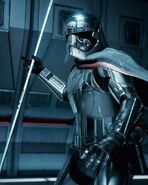 Phasma wielding her staff