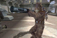 A Wookiee with a Mortar Launcher.