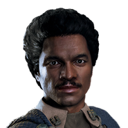 In-game icon for Lando in Star Wars Battlefront II.