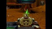 Firing the Beam Cannon in Battlefront 2.