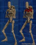 The two types of assassin droids in Star Wars: Battlefront.