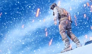 Luke Skywalker in his Hoth outfit on Hoth