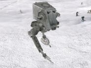 An AT-ST on Hoth.