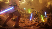 Obi-Wan and Grievous on Geonosis - Battlefront II