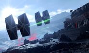 Promotional image of Tie Fighters on Sullust. (Battlefront 2015)