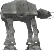 A side view of an AT-AT.