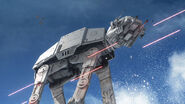 An AT-AT on Hoth.