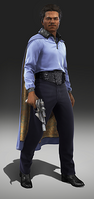 Lando Calrissian, the former Baron Administrator of Cloud City.