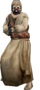 A Tusken Raider, as they appear in Battlefront II (2005)