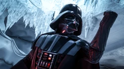Cinematic capture of Darth Vader on Hoth