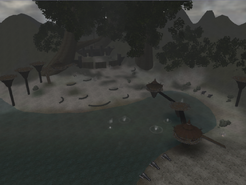 An aerial view of the Beachhead.