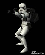 A Shock trooper with a E-11 Blaster Rifle.