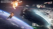 Starfighter Assault - Millennium Falcon and Slave I