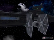 Tie Fighter12.jpg (357 KB) Star Destroyer with 2 Hangars and Death Star in background
