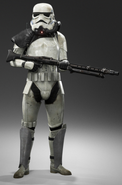 A magma stormtrooper in Star Wars Battlefront