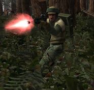 A Rebel Trooper on Endor.