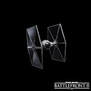 Another promotional image of the TIE Fighter.