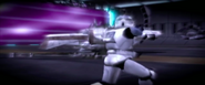 A screenshot from the Battlefront II campaign depicting a 501st Clone Trooper
