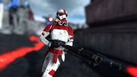 A shock trooper wielding a DLT-19. This screenshot taken by Battlefront Captures.