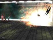 A Vulture Droid runs a kamikaze mission on the Republic hangar