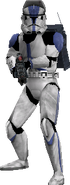 A front view of the corrected Clone Sniper.