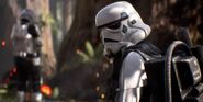 A specialist and heavy stormtrooper in a trailer for Star Wars Battlefront II.