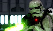 A magmatrooper firing a pulse cannon.