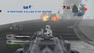 Driving an IFT-T with a Stormtrooper controlling the turret.