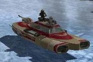 A Rebel Combat Speeder in use on Rhen Var.