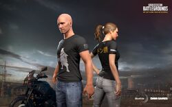 pubg ドン勝つTシャツ DMM steam可　初期 PUBG］DMM限定配布スキン「DMM T-Shirt」ドン勝Tシャツの通販 by