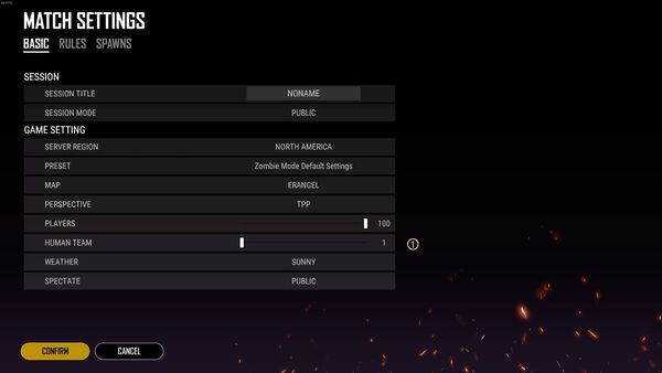 Zombie Mode-Basic-settings