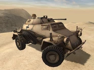 German Sdkfz 222 in El Alamein