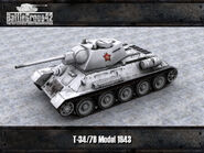 T-34-76 Model 1943 render 2
